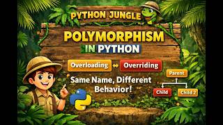 Polymorphism in Python 🔥 | Method Overloading & Overriding Explained | OOPs | Python Jungle 🌴