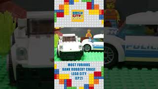 LEGO City Bank - Most Furious Bank Robbery Chase [EP2] - LEGO Stop motion #shorts