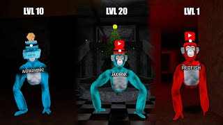 Big Scary BUT EACH Level the YOUTUBER changes (1-20)