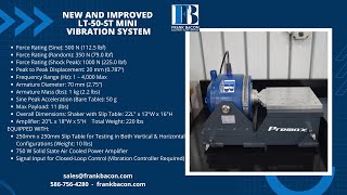 LT-50-ST Mini Vibration Testing System New and Improved Model