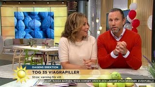 Tilde chockar Peter: "Hur många viagrapiller brukar du ta?" - Nyhetsmorgon (TV4)