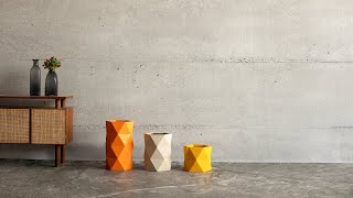 CONZA | Modern planters with geometric shapes | Bonasila Planters | FRP Planters