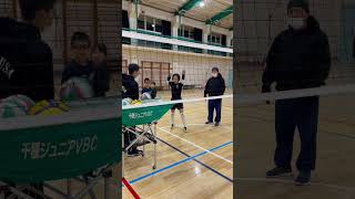 【バレーボール】打ちつけの極意！ #volleyball #ササ監 #アップ #バレーボール #バレーボール大好き #バレー練習方法 #千種ジュニア #小学生バレー