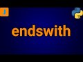 Python String endswith