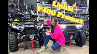 Квадроцикл Linhai P400 Promax. Отличие от 300 кубов. Полный привод, инжектор, кардан!