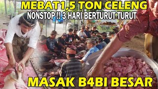 MASAK B4BI 1,5 TON | UMAT HINDU LOMBOK LESTARIKAN TRADISI MEBAT MEGIBUNG DI LOMBOK