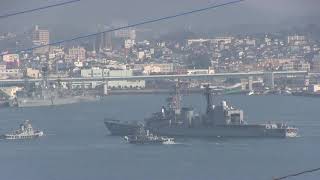 M180119D 海上自衛隊佐世保基地 護衛艦『さわぎり』 入港