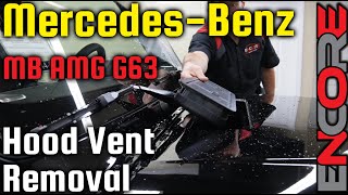 G wagon hood vent removal - How to Mercedes-Benz AMG G63 Windshield washer sprayer