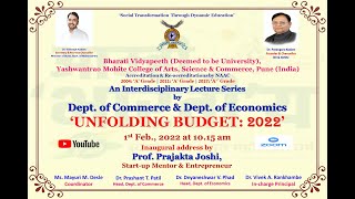 An Interdisciplinary Lecture Series - Unfolding Budget 2022