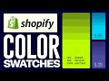 Shopify Color Filters Tutorial (2024) - Color Swatches