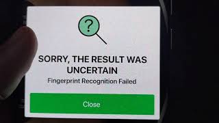 Easypaisa SORRY,THE RESULT WAS UNCERTAIN Easypaisa Fingerprint Recognition failed error problem