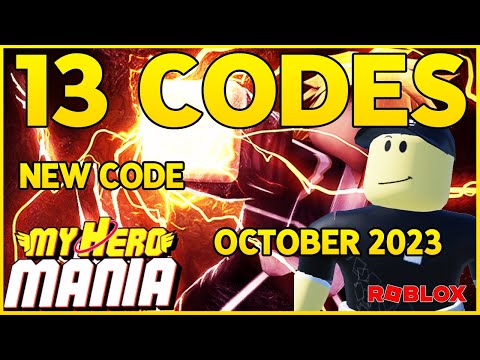 NEW CODEAll 13 WORKING CODES for MY HERO MANIARoblox 2023 Codes for Roblox TV
