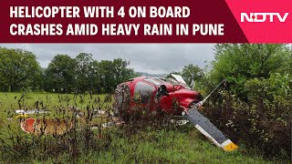 Pune Helicopter Crash | Helicopter With 4 On Board Crashes Amid Heavy Rain In Pune \u0026 Other News