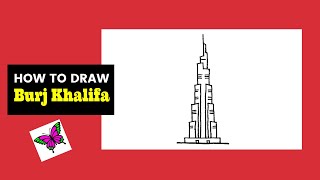 How to Draw Burj khalifa | Dubai Burj Khalifa Drawing
