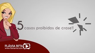 5 casos proibidos de crase!! - Infográfico Animado