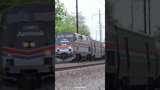 Amtrak #43 passes Leaman Place with P42 Heritage Unit #130 @nyrailfilms @nerailvideos