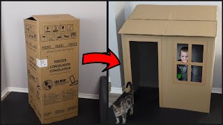 DIY I How To Make a Cardboard House Playhouse