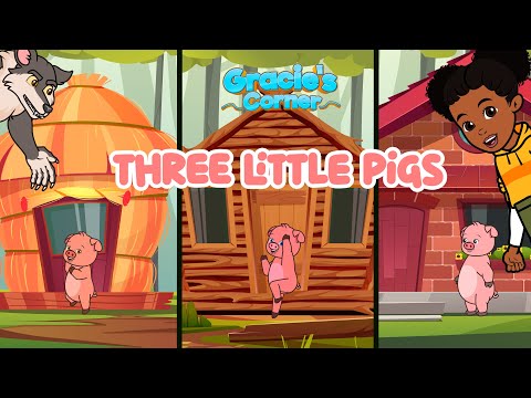 Three Little Pigs Gracie's Corner Hip-Hop Story Nursery Rhymes Children's Songs