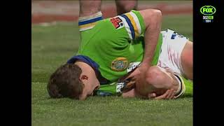 NSWRL 1994 Round 19 Canberra Raiders vs Canterbury Bulldogs - Brett Mullins Try