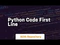 python code first line