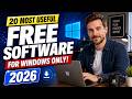 20 Most Useful Free Software for Windows Only! 2026