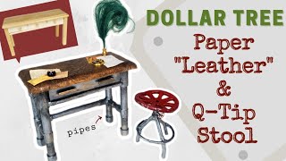 DOLLAR Tree dollhouse furniture Makeover | DIY mini Steampunk furniture