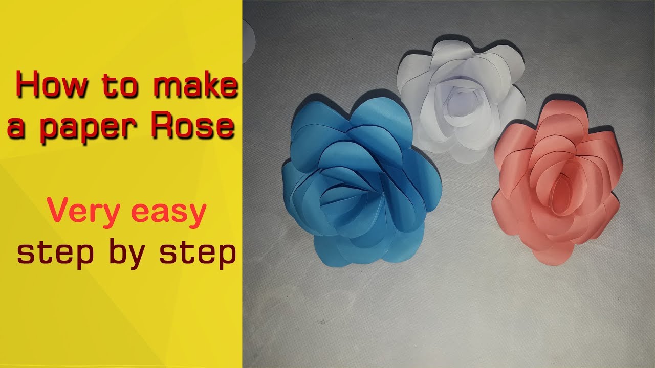 Making Easy Paper Roses At Jackson Jarrell Blog