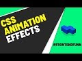 css animation effects - pure css loader animation