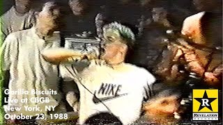 GORILLA BISCUITS - Live at CBGB - New York, NY - October 23, 1988