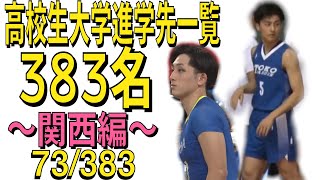 【大学バスケ】高校生大学進学先まとめ〜関西編〜