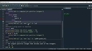 Greatest Common Divisor - Python Code