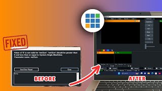 How to fix "Value of 0 is not valid for 'EmSize" on vMix