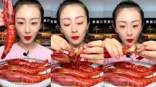 Yummy 596 : Eat Sea food 🦐,Spicy ,shrimp 🦐🍤, Crabs,cake, frogslleat sea food|| #food #eating #mukban