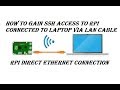 how to connect raspberry pi to laptop using ethernet(lan) cable without router