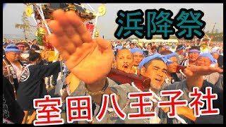 29年 茅ケ崎市  浜降祭  室田八王子社 本社神輿立派な渡御 迫力満点です。