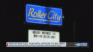 Community members call for termination of Wichita police officer over skating rink altercation