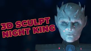 Night King Fanart From GOT (3d Sculpt / Model Timelapse)