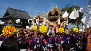 H30魚吹八幡神社秋季例祭　昼宮お旅所　天満屋台　西土井屋台