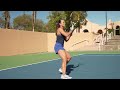 3 tips on how to hit your backhand harder with wta pro lefty doubles specialist desirae krawczyk