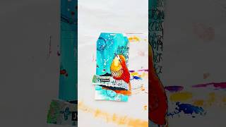 Mixed Media Tag Process with one of our Textured Birds stamps #mixedmediatag