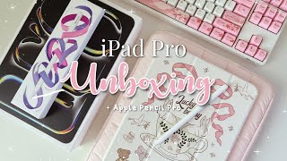 Unboxing Apple iPad Pro (M4) 11-inch + Apple Pencil Pro & Accessories