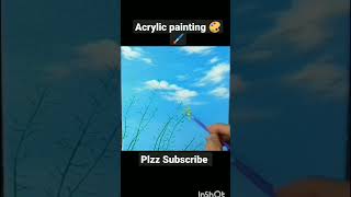 SKY Painting🎨#clouds #acrylicpainting#art #viralvideo#shortvideo#ytshorts#artwithwisdom#shorts#trend
