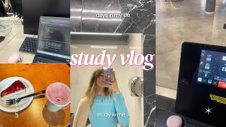 STUDY VLOG: cafe date, gym, university \u0026 more🍂