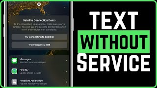 How To Send iPhone Text Messages Without Cellular Or WiFi - No Service Calling