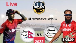 Nepal vs Oman live 1st t20 match 2022 OMA vs NEP live match today streaming live score today stream