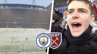 GUNDOGAN STRIKES AS CITY WIN IN THE SNOW | Man City 2-1 West Ham | Premier League | Matchday Vlog
