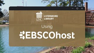 Using EBSCOhost