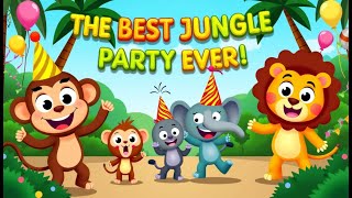 In Hindi |The Best Jungle Party Ever  Fun Animal Cartoon for Kids | Nanhe Apne