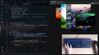 ASMR Programming | Interactive Image Gallery Effect using HTML, CSS, and JavaScript [No talking]