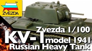 Review | Zvezda KV-1 model 1941 1/100 (15mm) | WWII